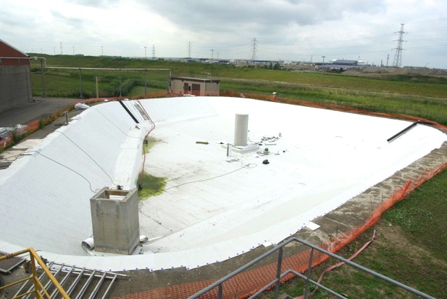 TPO Membranen Afdichten Reservoir